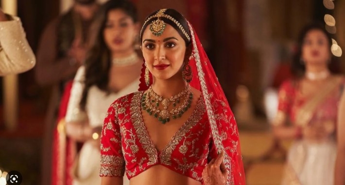 Kiara red lehenga