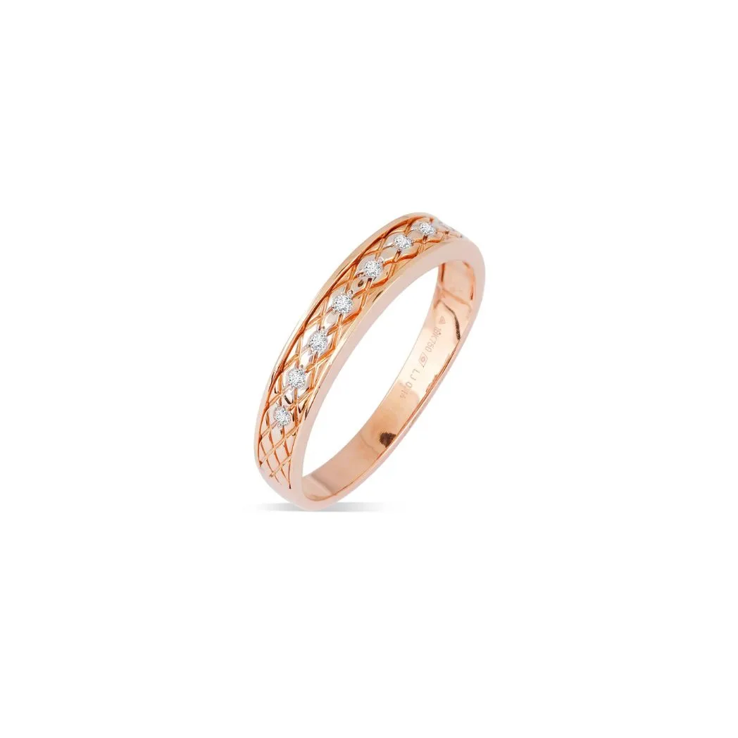 Men’s Faceted Gold Band