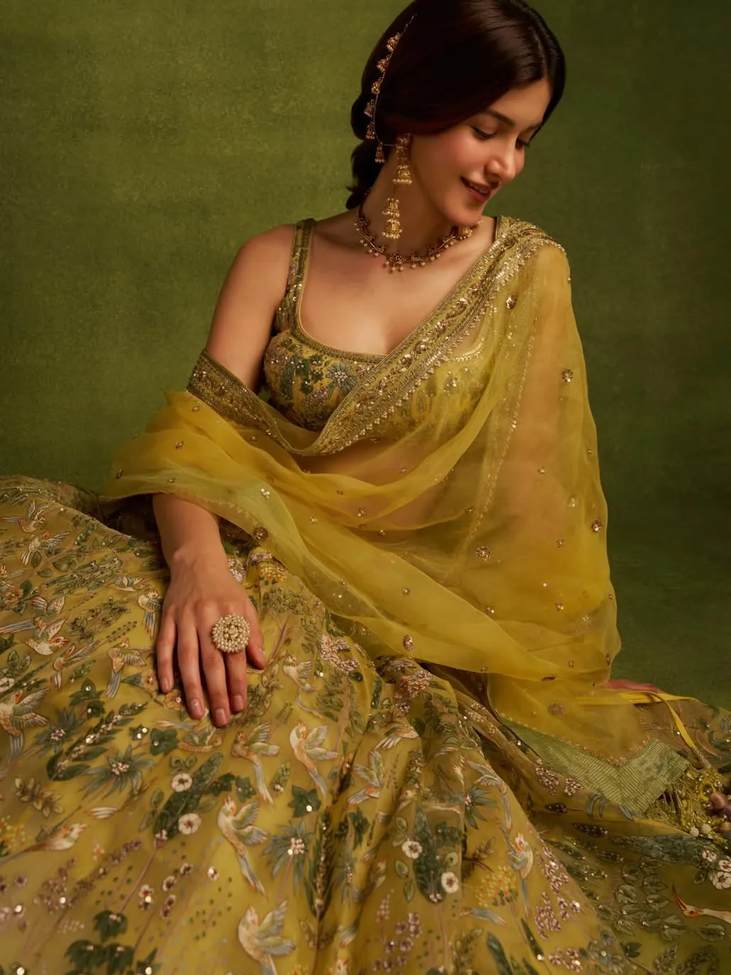 Shanaya Kapoor’s Anita Dongre lehenga is brought to life with hand-painted Pichhwai